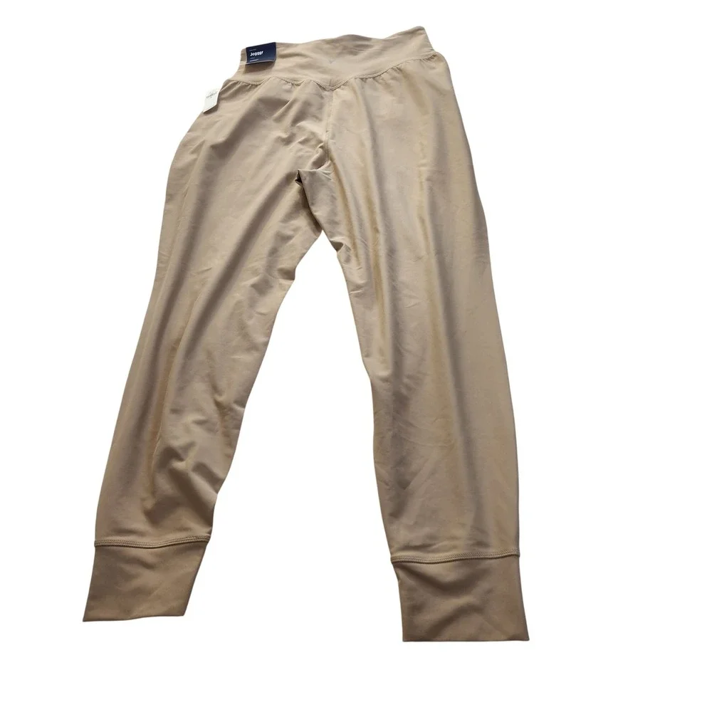 NEW Old Navy Active Powersoft High-Rise Jogger Ankle Pants Tan Womens Medium NWT